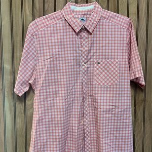EUC Mens Lacoste Short Sleeve Button Down Sz 44